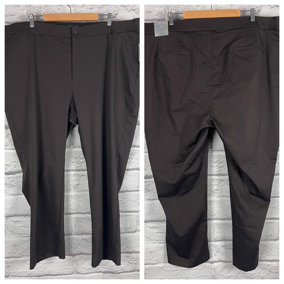 NWT CATHERINES‎ Women's 30W Brown The Universal Dress Stretch Pant Straight Leg - Picture 7 of 7